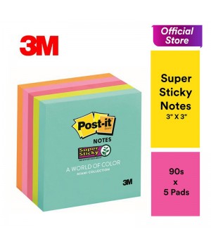 3M 654-5SSMIA POST IT®  SUPER STICKY NOTES  