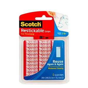 3M R101 SCOTCH RESTICKABLE STRIPS   