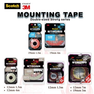 SCOTCH DOUBLE SIDED MOUNTING TAPE (STRONG SERIES)