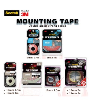 SCOTCH DOUBLE SIDED MOUNTING TAPE (STRONG SERIES)