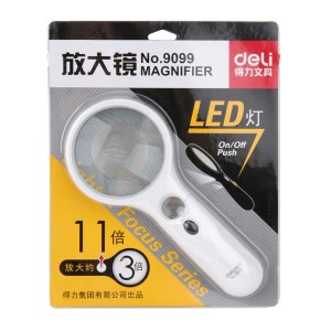 DELI 9099 LED MAGNIFIER 75MM  