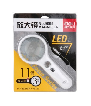 DELI 9099 LED MAGNIFIER 75MM  