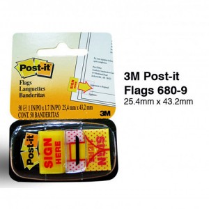 3M 680-9 TAPE FLAG (SIGN HERE)    