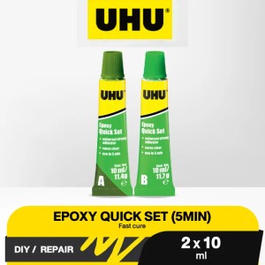UHU 37555 EPOXY QUICK SET 2X10ML  