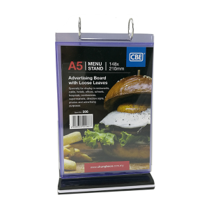 CBE 286 MENU STAND A5-VERTICAL   