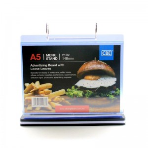 CBE 287 MENU STAND A5-HORIZONTAL   