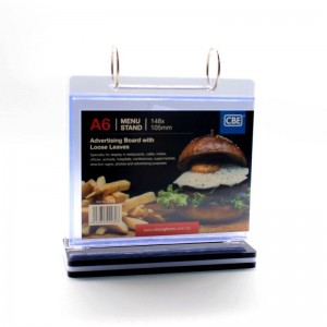 CBE 289 MENU STAND A6-HORIZONTAL     