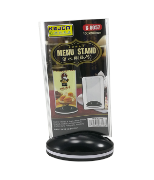 K-6057  MENU STAND 1OOX200MM   