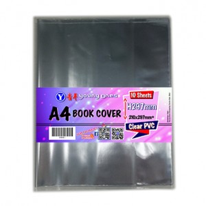 A4 BOOK COVER 10'S (CLEAR)