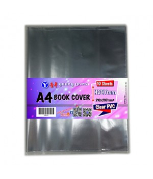 A4 BOOK COVER 10'S (CLEAR)
