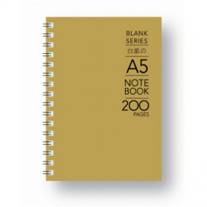 BS-200-A5 BLANK W/O NOTE BK 100gsm 200P   