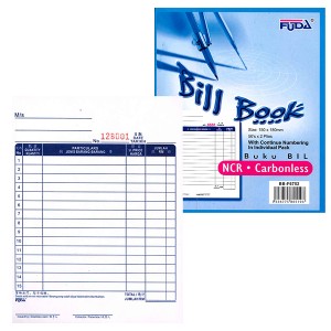 FUDA (NCR) BILL BOOK BB-F6752 