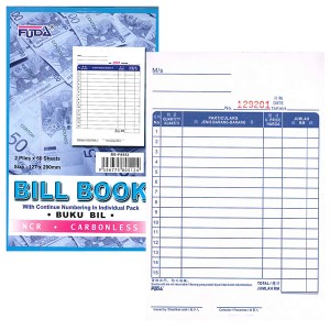 FUDA (NCR) BILL BOOK BB-F8552 