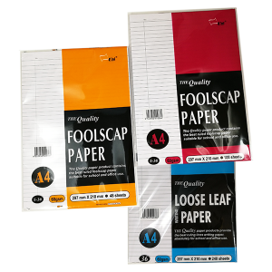 UNI S36 FOOLSCAP PAPER, 60GSM