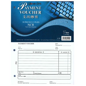 UNI (NCR) PAYMENT VOUCHER U-102 