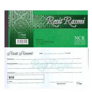 UNI (NCR) RECEIPT BOOK SR-6161   