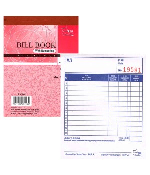 UNI (NCR) BILL BOOK S-3523   