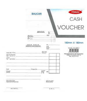 YOMAX CASH VOUCHER CV6070-1 