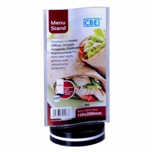 CBE 283 MENU STAND CURVED ROTATING TYPE   