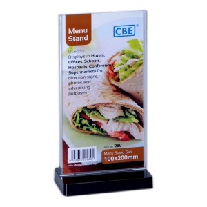 CBE 280 MENU STAND - FLAT SHAPE   