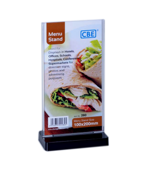 CBE 280 MENU STAND - FLAT SHAPE   