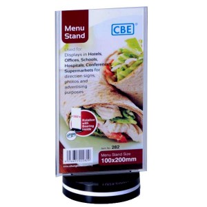 CBE 282 MENU STAND - FLAT - ROTATING TYPE  