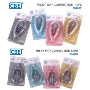 CBE MILKY WAY PASTEL SERIES CORRECTION TAPE, 5mm