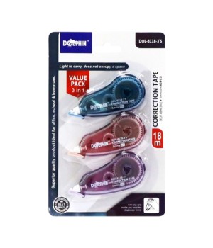 DOLPHIN DOL-8118-3S CORRECTION TAPE
