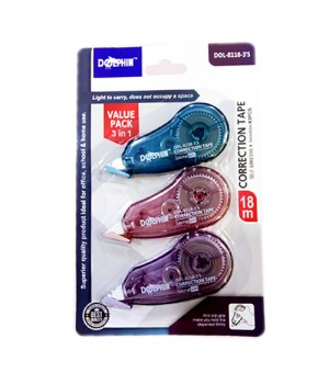 DOLPHIN DOL-8118-3S CORRECTION TAPE