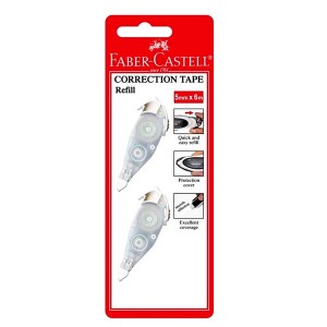 FABER CASTELL 169103 CORRECTION TAPE REFILL x2 