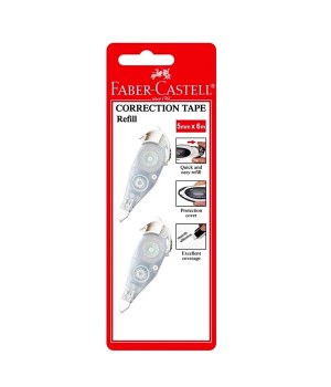 FABER CASTELL 169103 CORRECTION TAPE REFILL x2 