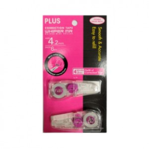 PLUS WH604RN-2P CORRECTION TAPE 4.2MMx6M 