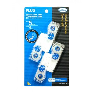 PLUS WH605NR-4P CORRECTION TAPE 5MMx6M 