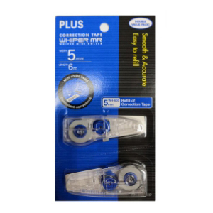 PLUS WH605RN-2P CORRECTION TAPE 5MMx6M 