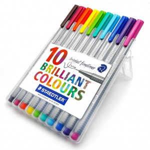 STAEDTLER 334 SB10 FINELINER TRIPLUS (10C)   