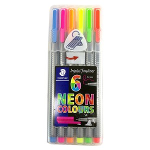 STAEDTLER 334 SB6CS302 TRIPLUS FINELINER(6pcs) NEON  