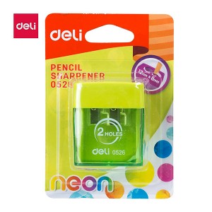 DELI 0526 2 HOLES PENCIL SHARPENER