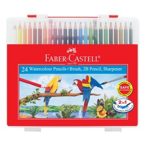 FABER CASTELL 114564 WCOL. PENCIL(24)WBOX   