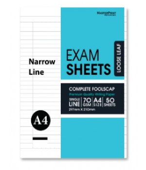 ESN487-3 EXAM SHEETS N/L 70gsm 50'S    