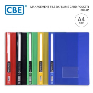 CBE 809AP A4 MANAGEMENT FILE WITH POCKET 