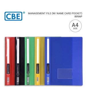 CBE 809AP A4 MANAGEMENT FILE WITH POCKET 
