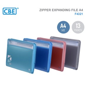 CBE F4321 ZIPPER EXPANDING FILE