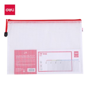 DELI 5654 A4 GRIDDING ZIP BAG 