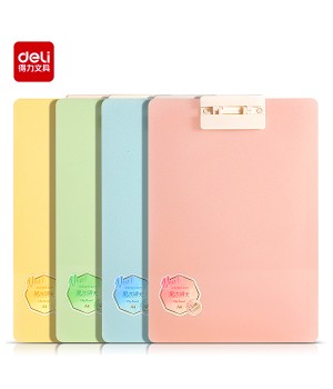 DELI PE107 A4 CLIPBOARD (JELLY COLOR)