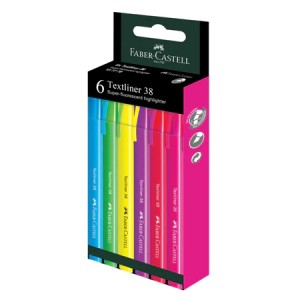 FABER CASTELL 157776 TEXTLINER 38 HS 6S