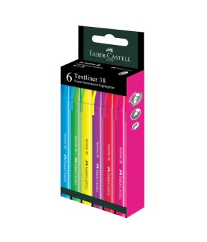 FABER CASTELL 157776 TEXTLINER 38 HS 6S