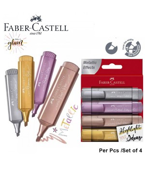 FABER CASTELL 154640 TEXTLINER 46 METALLIC 4S 