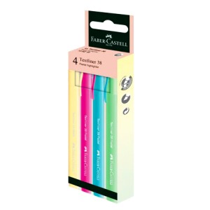 FABER CASTELL 158216 TEXTLINER 38 PASTEL 4S