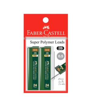 FABER CASTELL 124533 POLYMER LEADS 0.5 2B 2s