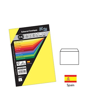 ARTO C6 COLOURED ENVELOPES